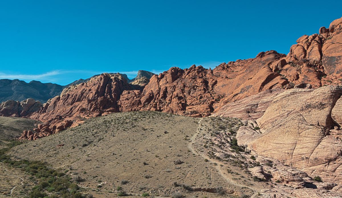 Hiking trail at Red Rock Canyon Nevada